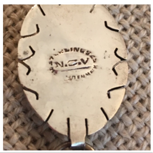 Vintage Sterling Black Silver Oval Bracelet N.C.V. - Picture 5 of 16